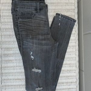 Hollister Low Rise Super Skinny Distressed